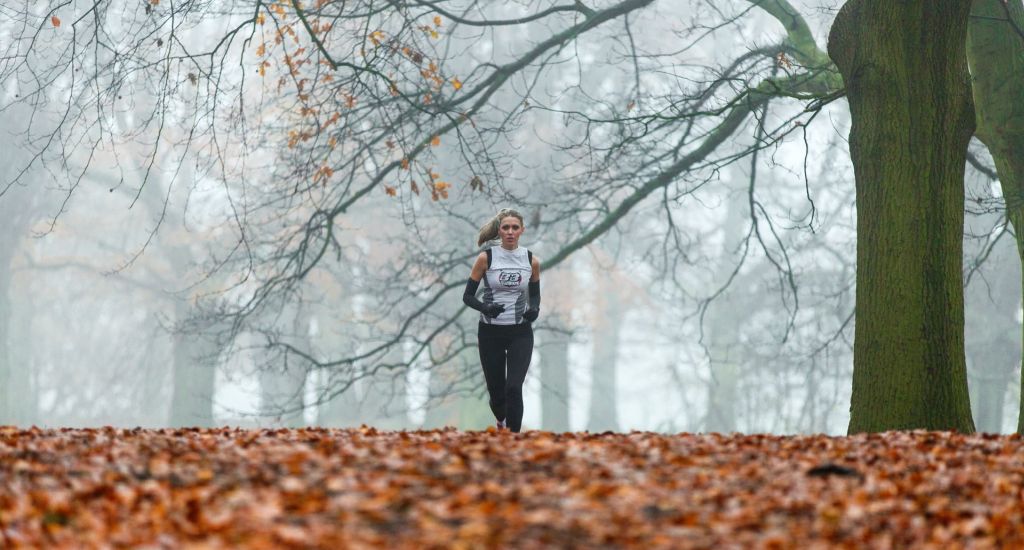 courir en hiver